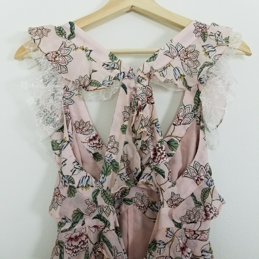 🚫SOLD 🚫For Love and Lemon Floral Romper - Picture 6 of 8