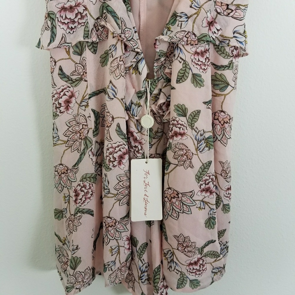 🚫SOLD 🚫For Love and Lemon Floral Romper - Picture 7 of 8