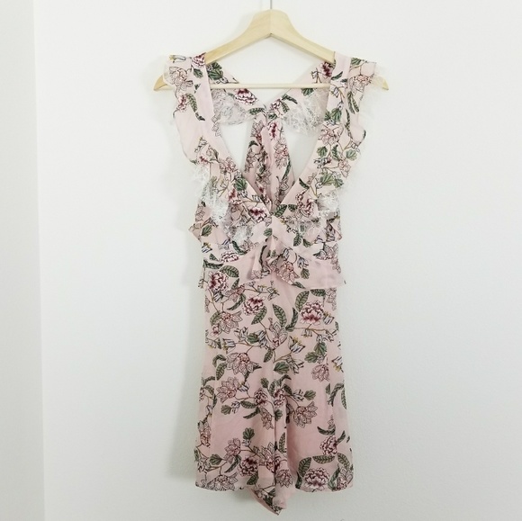 🚫SOLD 🚫For Love and Lemon Floral Romper - Picture 3 of 8