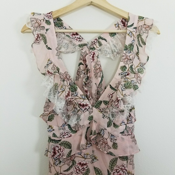 🚫SOLD 🚫For Love and Lemon Floral Romper - Picture 4 of 8