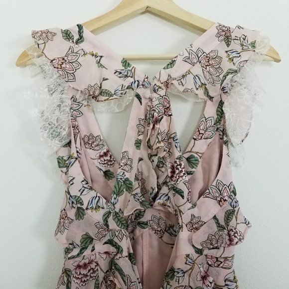 🚫SOLD 🚫For Love and Lemon Floral Romper - Picture 6 of 8