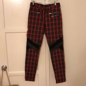 Scotch & Soda Plaid Biker Pant