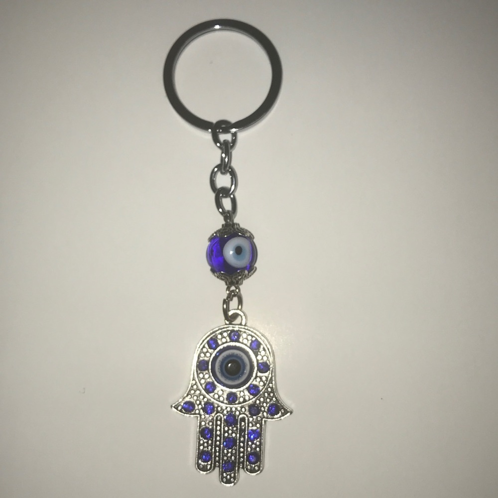 Hamsa Evil Eye Key Chain - Picture 5 of 7