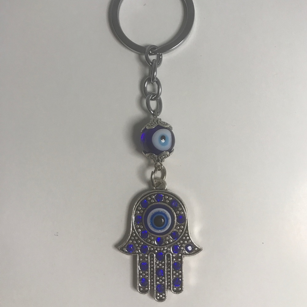 Hamsa Evil Eye Key Chain - Picture 3 of 7