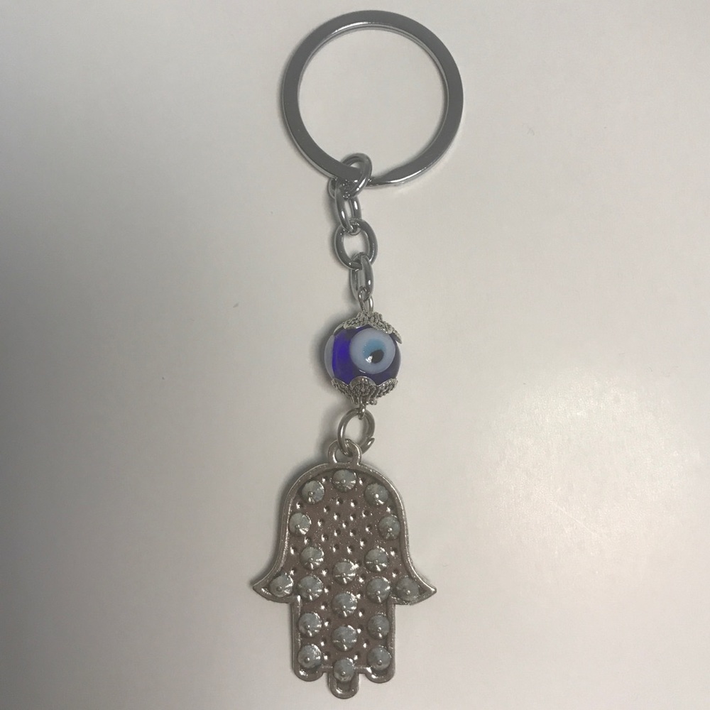 Hamsa Evil Eye Key Chain - Picture 4 of 7