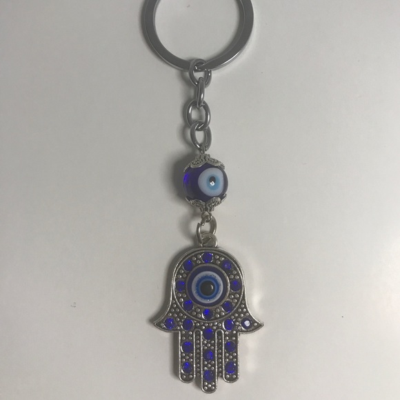 Hamsa Evil Eye Key Chain - Picture 3 of 7
