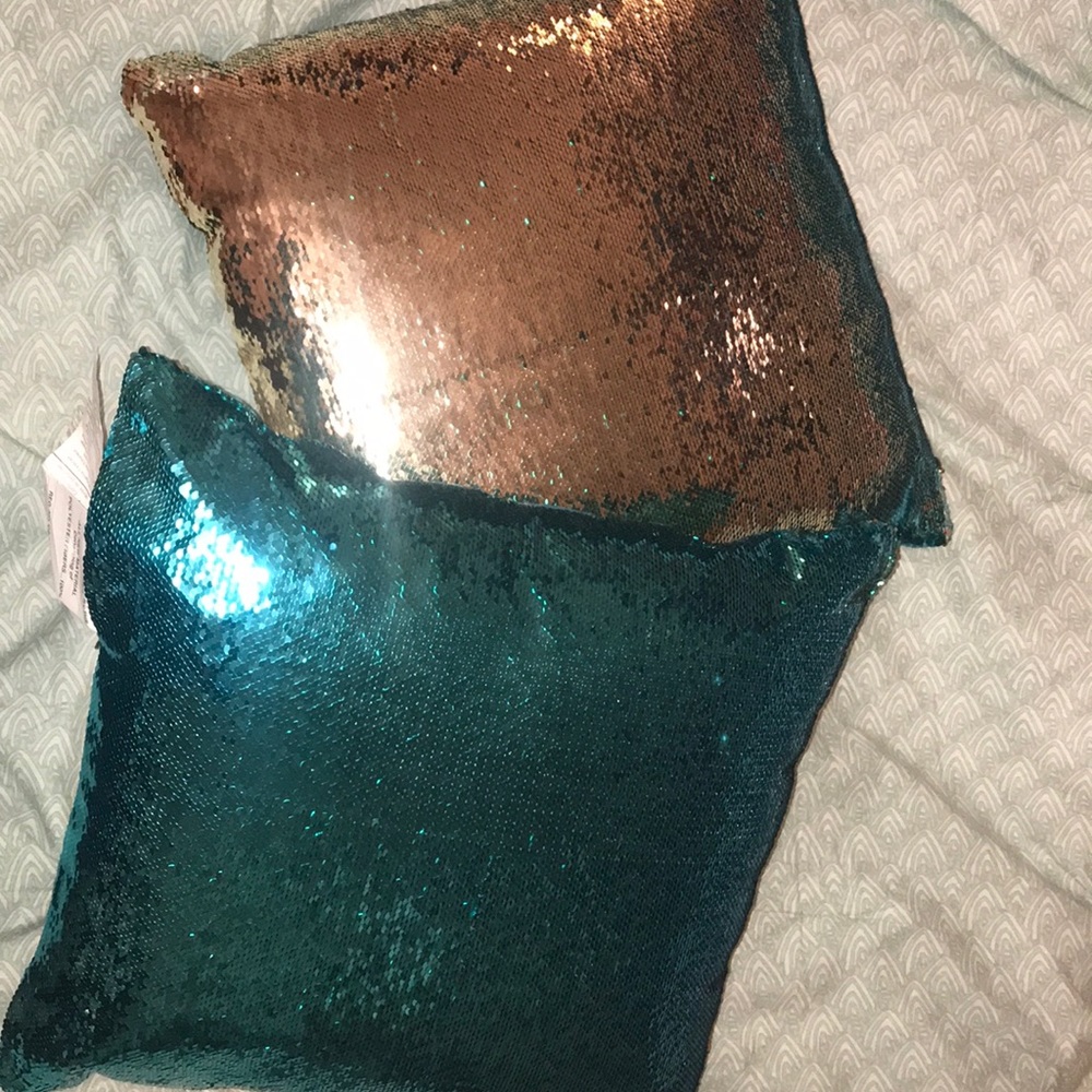 2 mermaid pillows