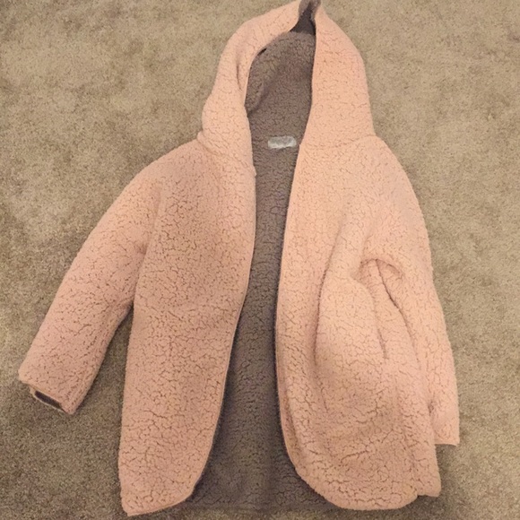 ecote fuzzy reversible jacket