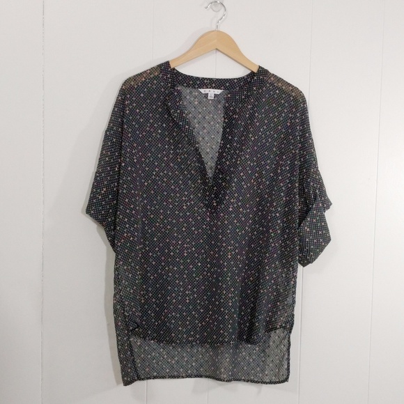 Cabi Swiss Dot Popover Blouse - Picture 2 of 8