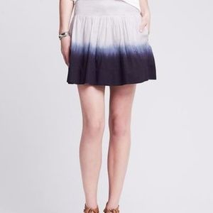 *SOLD* Banana Republic Dip Tie Dye Mini Skirt BLUE WHITE