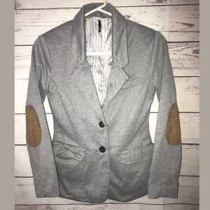 Check & stripe anthropologie western blazer L