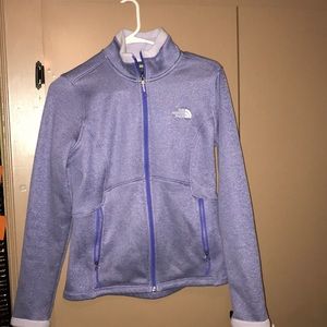 North Face Purple Zip-Up Warm Jacket