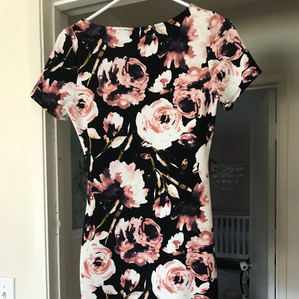 Black Floral Maternity dress