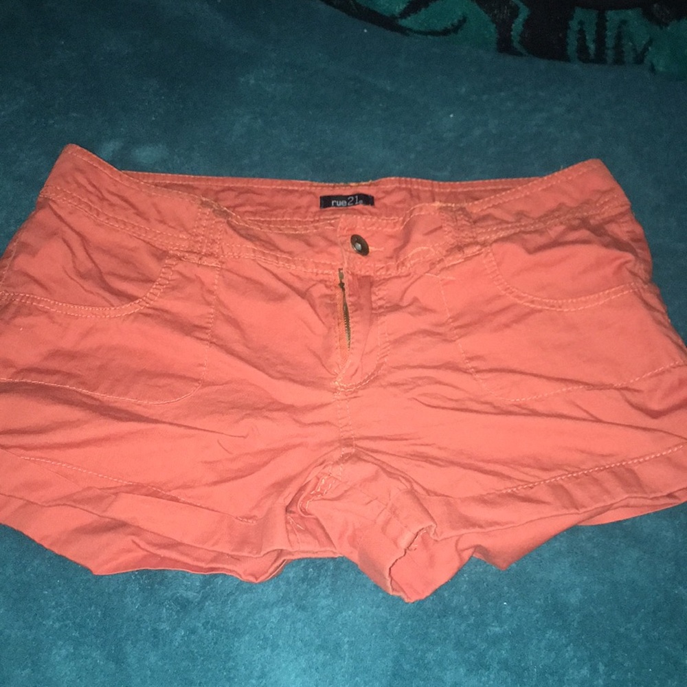 RUE 21 orange shorts  size 9/10