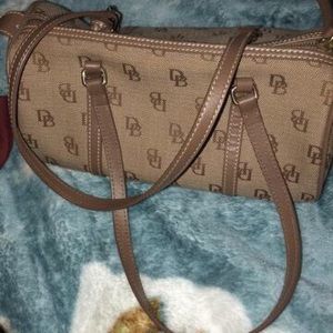 Brown/tan dooney & bourke shoulder bag