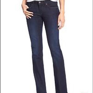 Banana Republic slim boot cut stretch dark wash