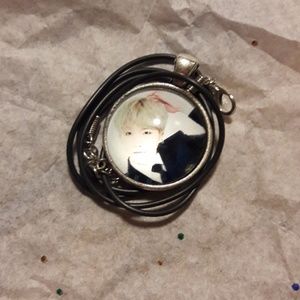 Kpop BTS Suga Silver Necklace