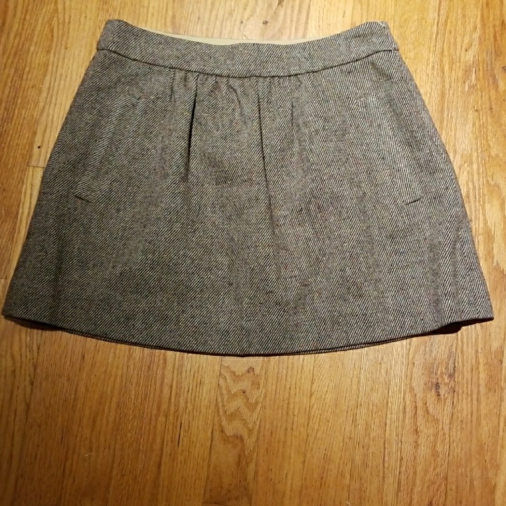 J.crew like-new 100% wool skirt.