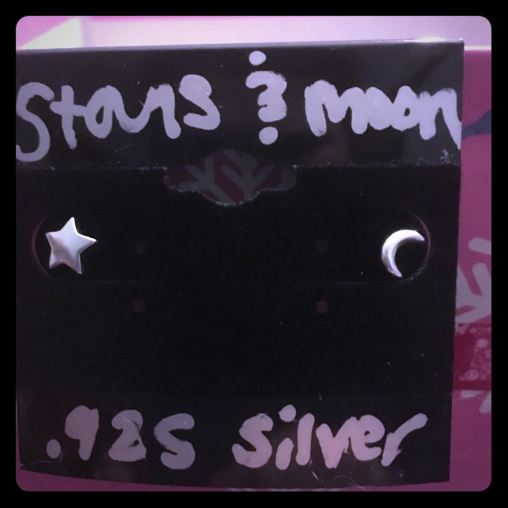 ⭐️ρυяє.925 ѕιℓνєя ѕтαя αи∂ мσσи єαяяιиgѕ🌛