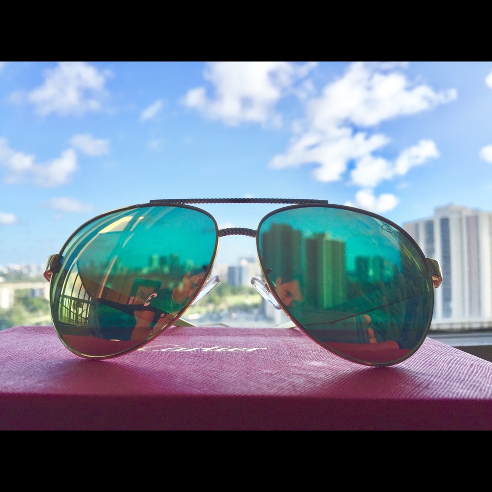 Cartier sunglasses aviator, Unisex HD vision