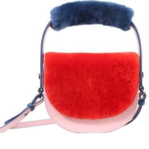 Crossbody bag (leather+fur)