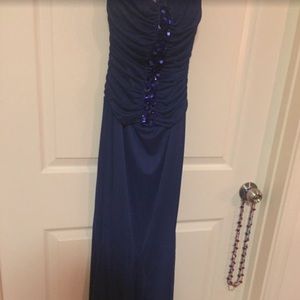 Royal blue dress gown size small
