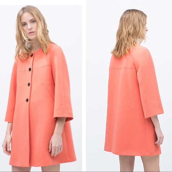 coral jacket zara