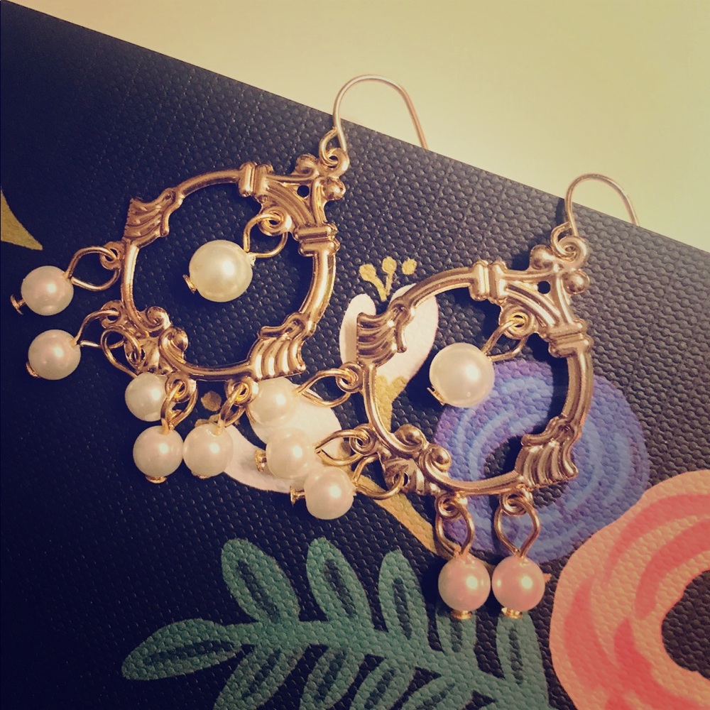 Dreamcatcher Gold Earring