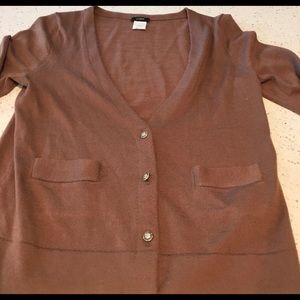 J. Crew Cardigan with crystal buttons