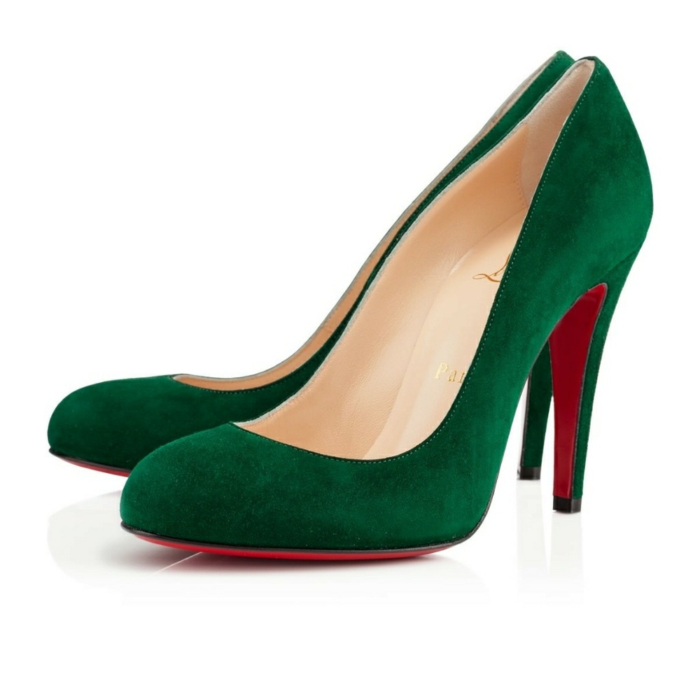 Christian Louboutin Ron Ron, Emerald Green 41.5