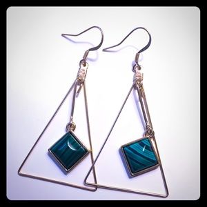 Kallaite Gold Earring