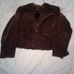 Style & Co. Corduroy Brown Jacket size 14