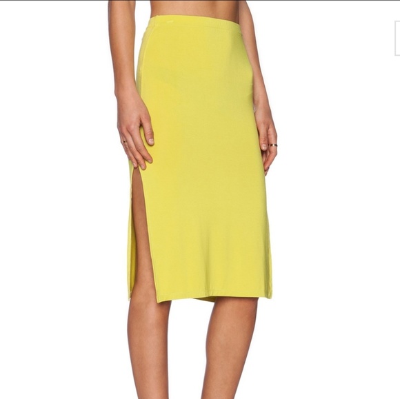Neon Yellow Knee Length Dress