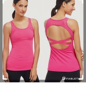 ✨NWT Fabletics Carlsbad workout tank pink sz XS/4
