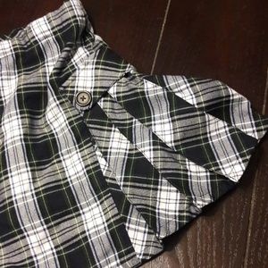 GIRLS PLAID LANDS END UNIFORM SKORT