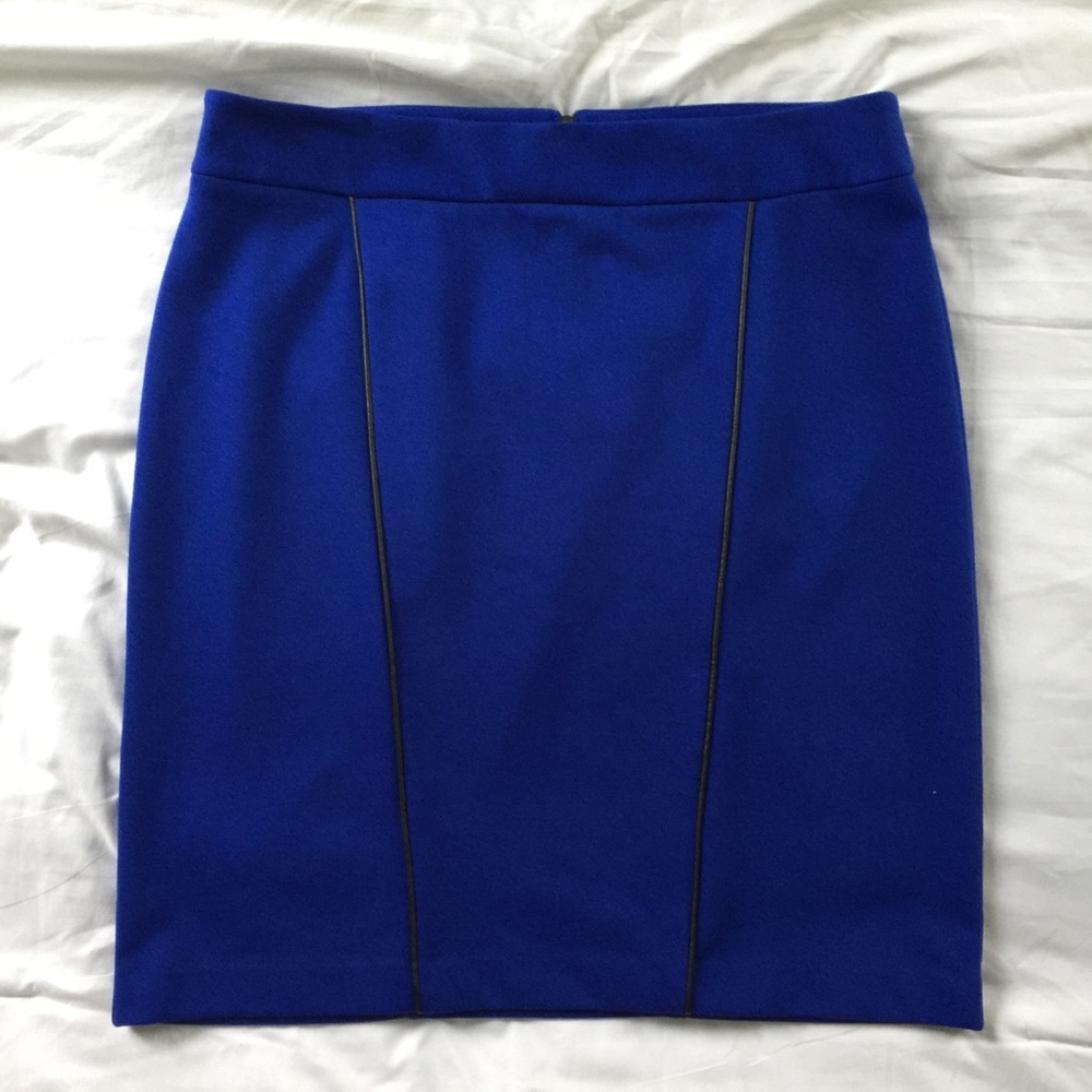 Blue Pencil Skirt