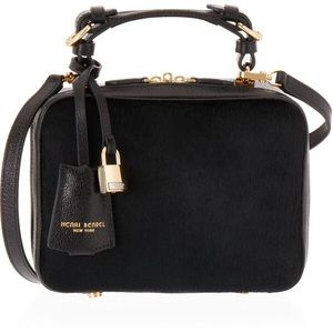 NWT Henri Bendel Black haircalf crossbody