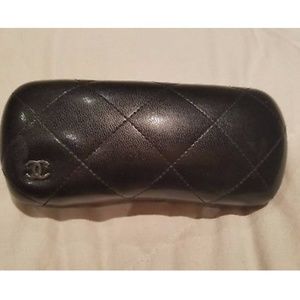 Chanel eyeglass case quilted