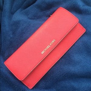 **BRAND NEW** Red Michael Kors Long Wallet