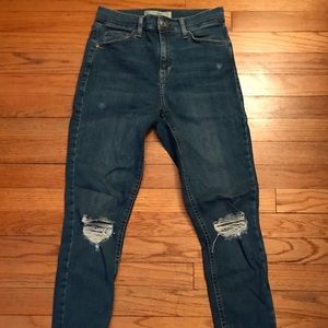 Topshop Jamie Mid Wash Denim Jean