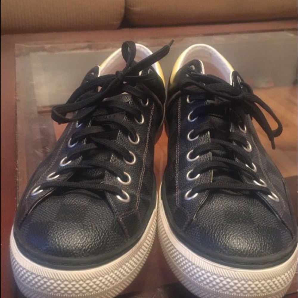 LV sneakers Demi print gray and black
