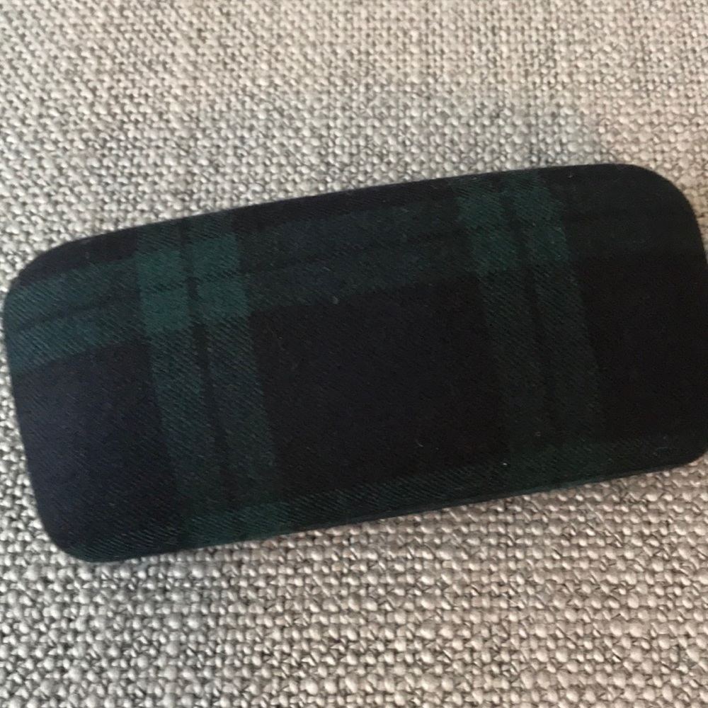 Madewell plaid sunglasses case