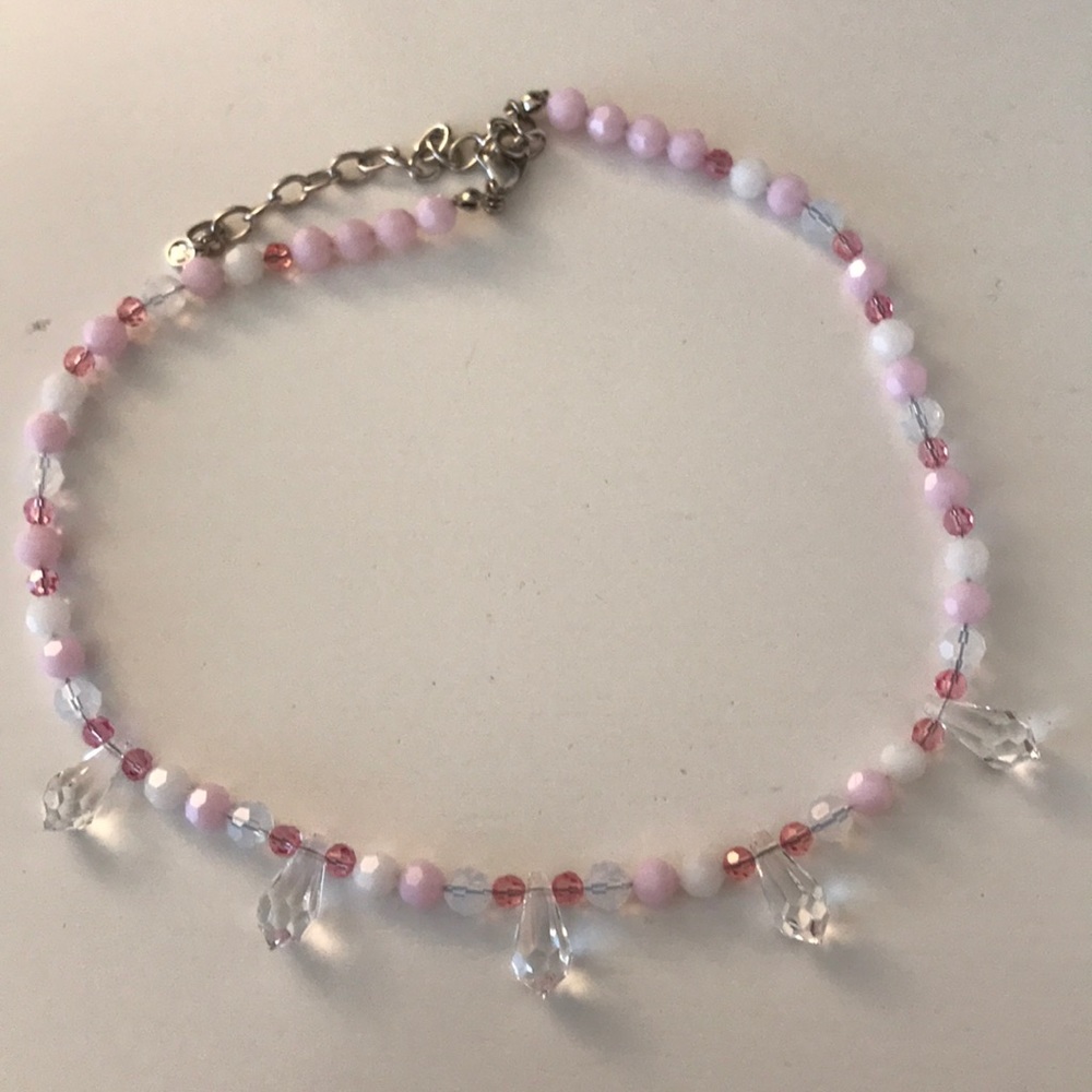 Swarovski pink crystal necklace - NEVER WORN