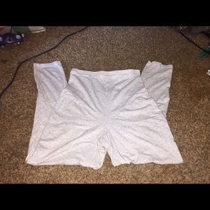 Grey stretch maternity tights