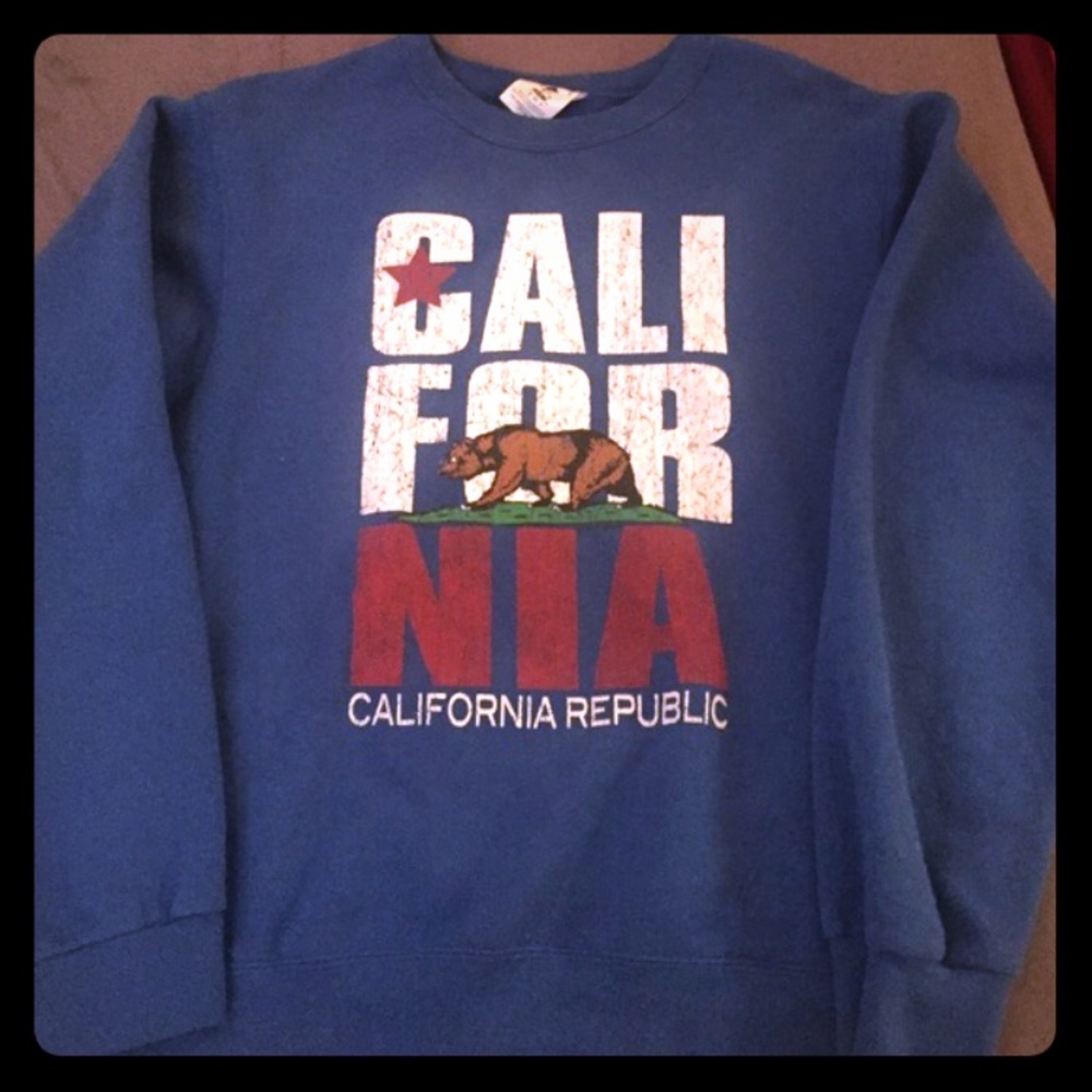Pacsun blue California sweatshirt