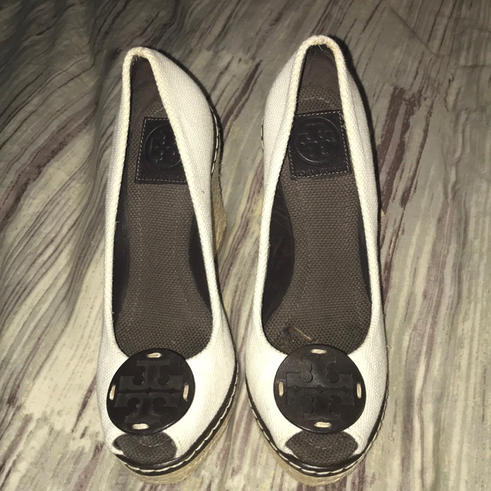 Authentic Tory Burch espadrille wedges