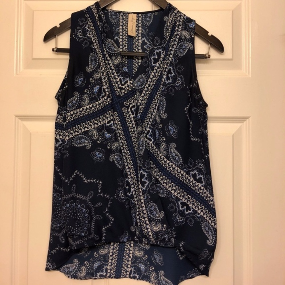 Evereve Allison Joy Printed Wrap Blouse