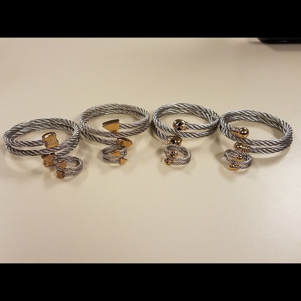 Beautiful gold and silver bracelet