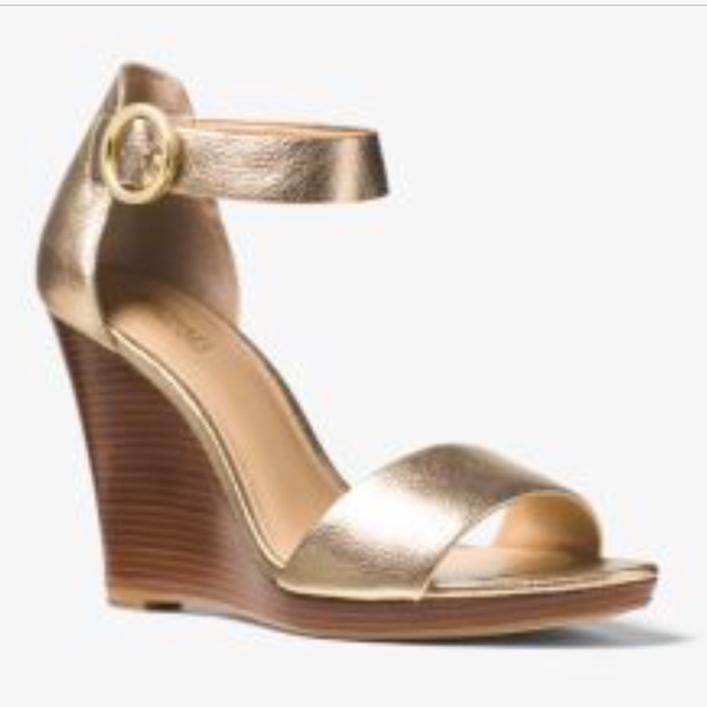 Michael Kors Lena Leather Wedge