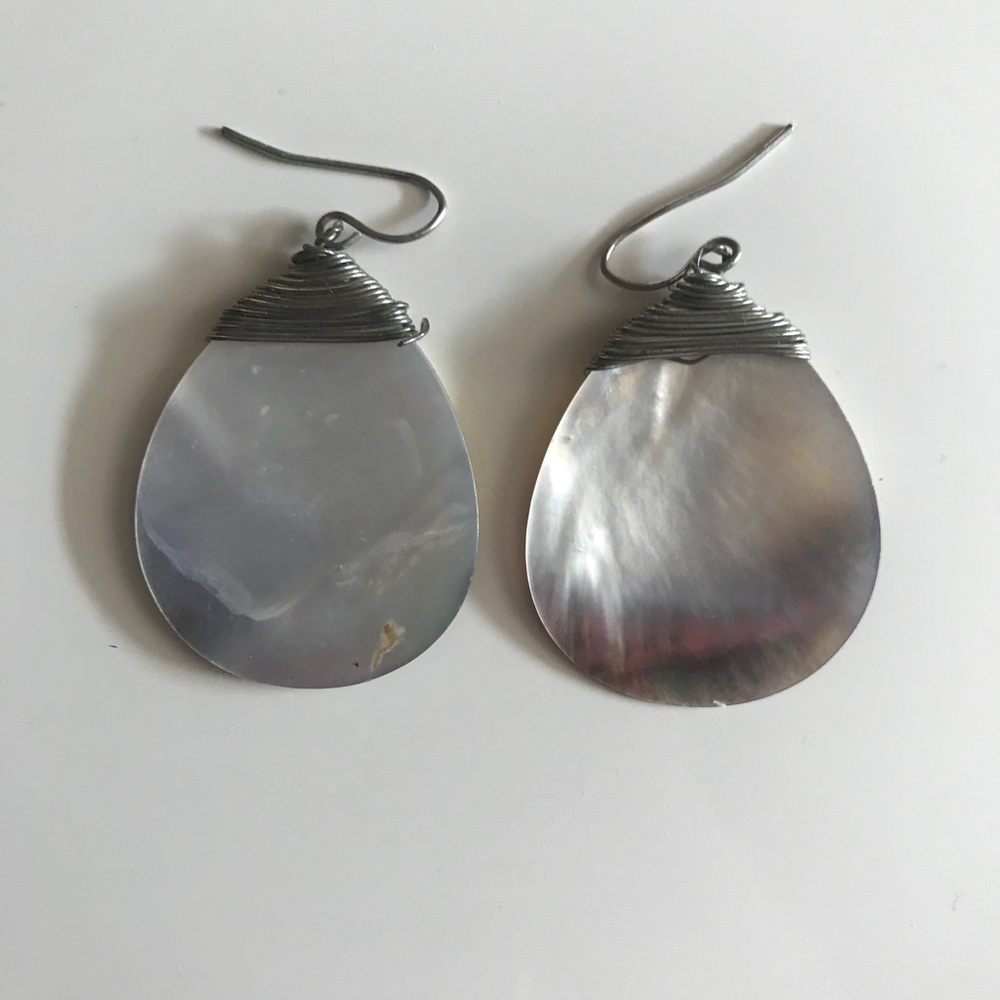 Hand-Crafted Sand-Dollar Earrings!! - Picture 2 of 2